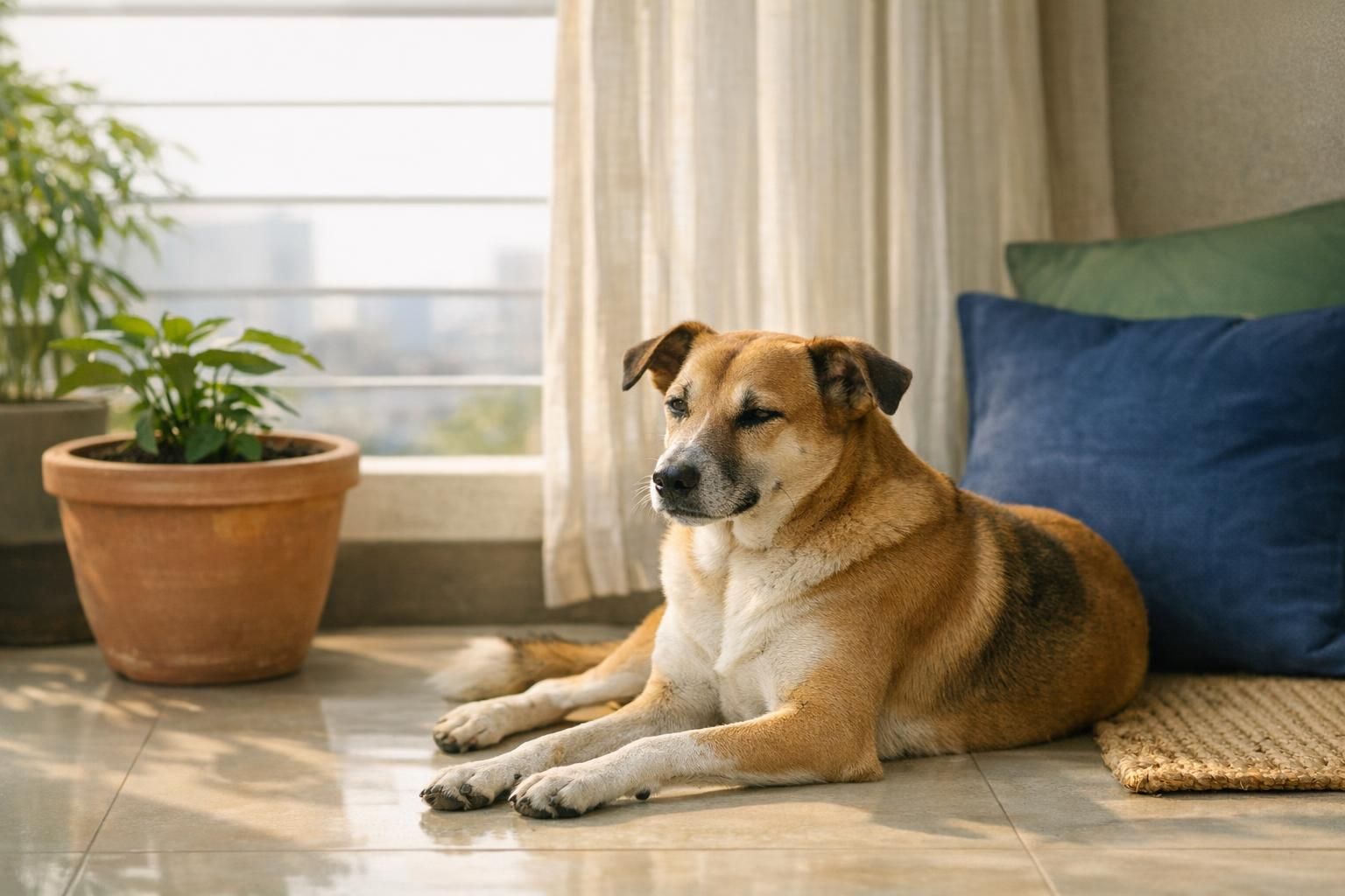Firework and thunder anxiety in dogs, a quick note on kitchen remedies: calm dog at home | K9 Vitality